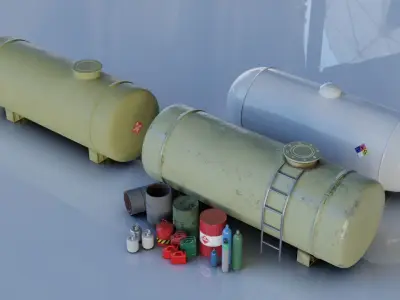 Splodies Volatile Game Assets Low-poly 3D model