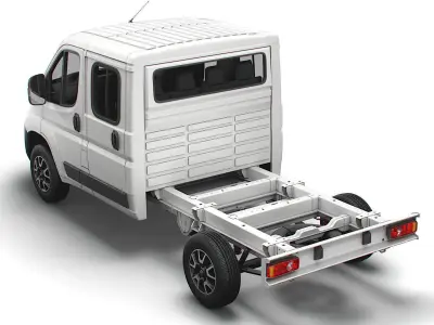 Opel Movano Chassis Truck Crew Cab 3450 WB 2022 3D model