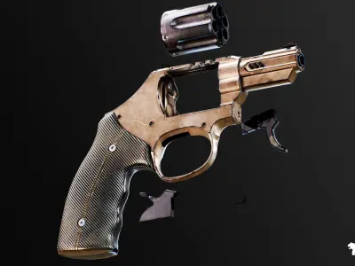 5 FPS 4K Custom Modern Handguns - VOL1 Low-poly 3D model