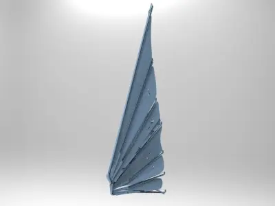 Great Khan Sails Low-poly 3D model