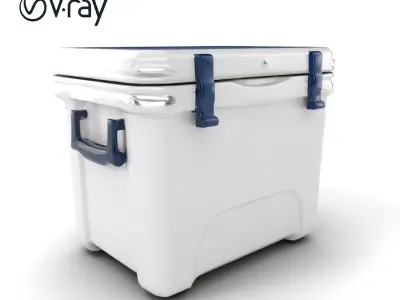 Insulated Cooler Box Temperature-Controlled Design model pack Low-poly 3D model