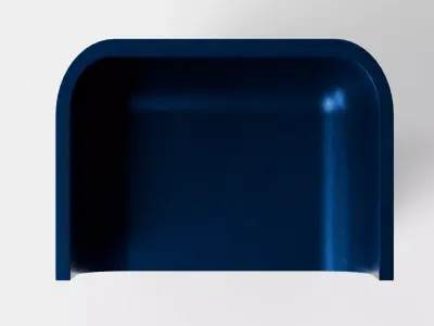 Modern Blue Accent Chair 3D model
