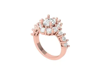 Wedding Ring  3D print model 455