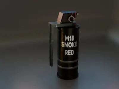 Grenade Smoke Free 3D model