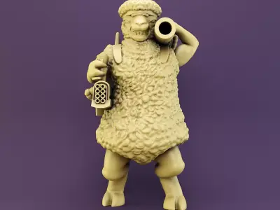 Sci fi sheep  3D print model