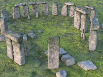 Stonehenge PBR 3D model