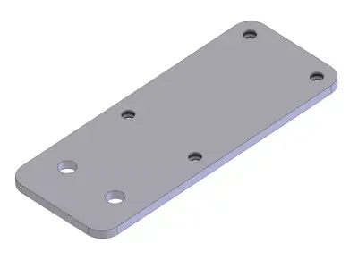 Universal Photoelectric Sensor Bracket - Flat Type M2-5 3D model