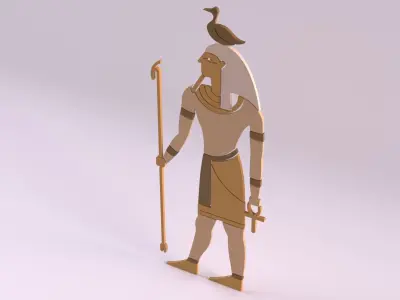 Egyptian Symbols - 024 Low-poly 3D model