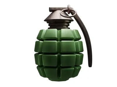 hand grenade 3D model shop
