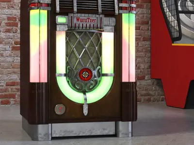 American Vintage Jukebox Wurlitzer 3D model
