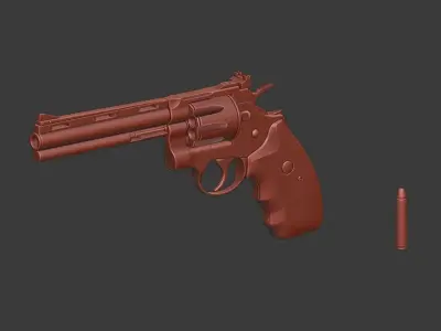 Colt Python Variant - Hpoly 3D model