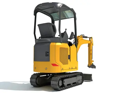 Mini Excavator Breaker Hammer 3D model