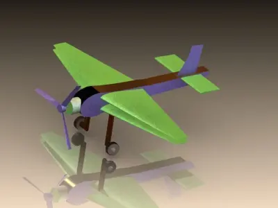 Toy plane Free 3D model