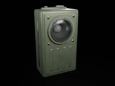 Flashlight Low-poly 3D model 17