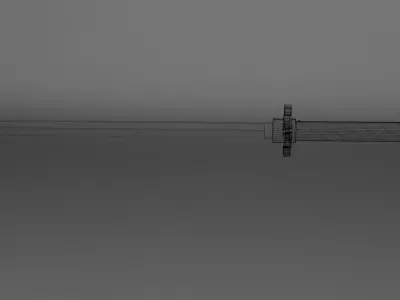 Sci-Fi Katana Low-poly 3D model purchase