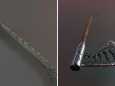 Fantasy and Medieval Weapon Pack Low-poly 3D model