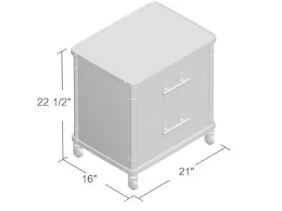 Reidar Metal Nightstand 3D model