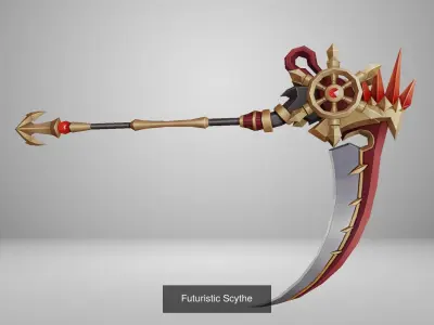 16 Piece Scythe Weapon Pack