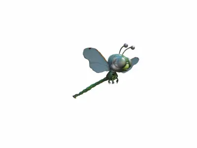 3d Model Dragonflies Are Fast-moving Insects 3D model