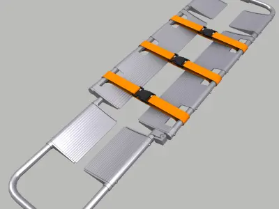 Scoop Stretcher Low Poly Low-poly 3D model