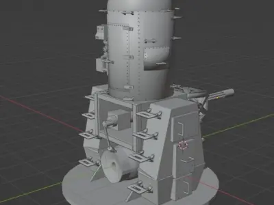 Phalanx CIWS Free 3D model purchase