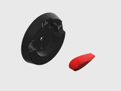 Piper PA28 Fuel Selector for Flight Simulator 3D print model
