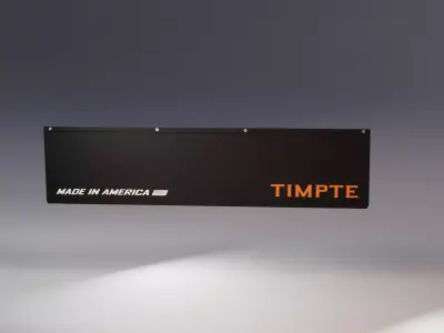 Timpte-Style Full Width Mudflap Low-poly 3D model