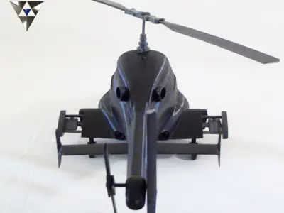 Airwolf Bell 222 Replica 3D print model