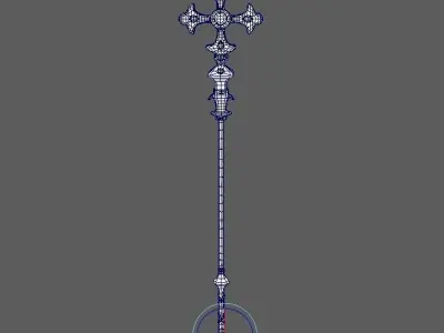 fantasy weapon Low-poly 3D model