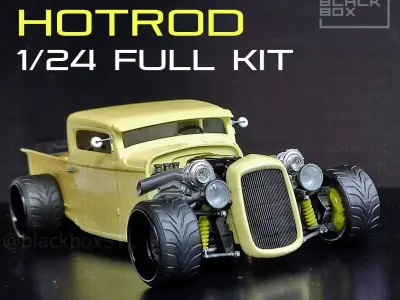 Hot Rod PICK-UP - Full Modelkit 1-24th 3D print model