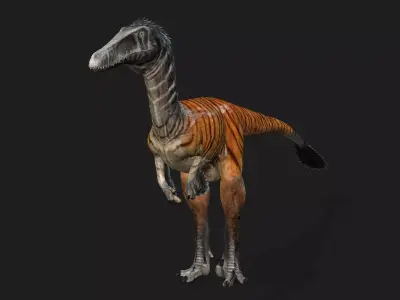 Textured Dino The Low Poly Roar Low-poly 3D model