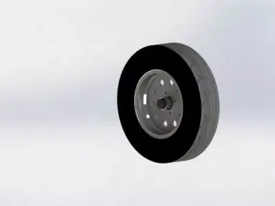 Trailer Tire Free 3D model
