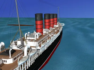 RMS Lusitania  3D model