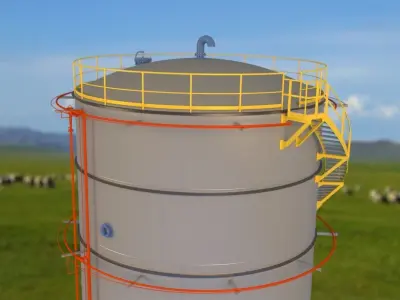 Tank chemical Free 3D model