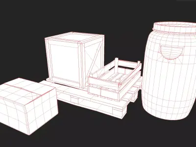 Game Ready Warehouse Props Pack  Low-poly 3D model