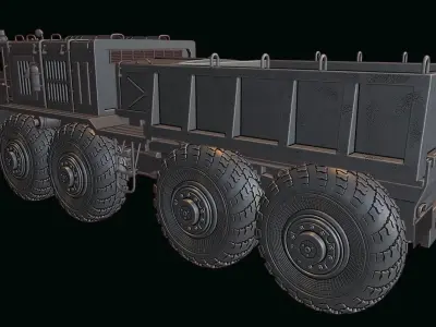 maz 537 truck 3D print model