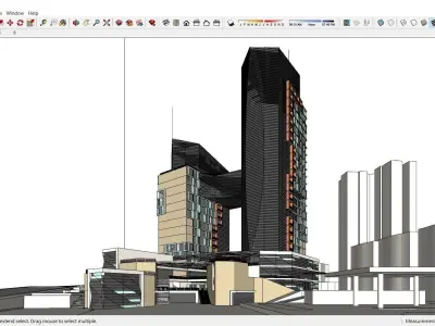 Sketchup Office building K6 3D model