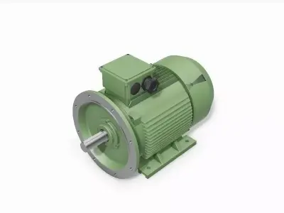 250M B35 Top 4-8 Pole IEC electric motor - 3D CAD model 3D model