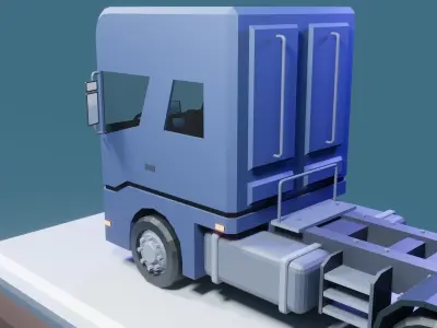 Low Poly Truck Low-poly 3D model by CgiNexus - Low-poly