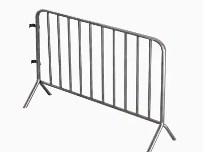 Fence Barrier 07 Low-poly 3D model
