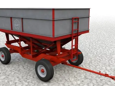 Heider Gravity Flow Wagon 3D model