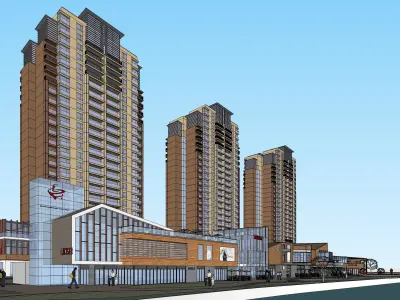 Sketchup Commercial Complex NN3 3D model