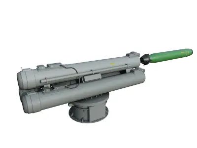 B515 3  ILAS 3 Torpedo Tubes 3D model