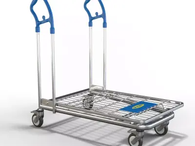 cart shopping Low-poly 3D model