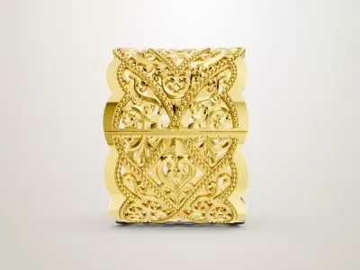 scrollwork bangle 3D print model