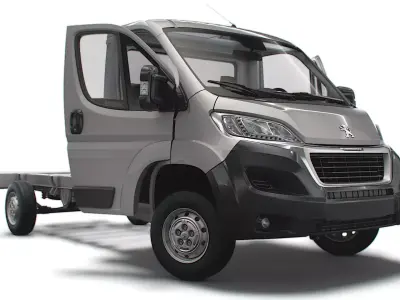 Peugeot Boxer Chassis HQInterior SCab 3800WB 2023 3D model