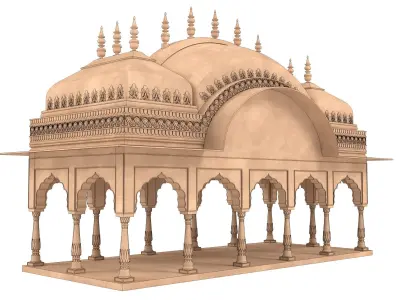 Indian Palace Dome 3D model buy