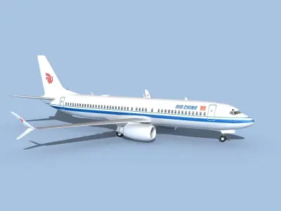 Boeing 737-800 Max Air China 3D model