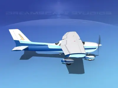 Cessna 172 Skyhawk 1976 V02 3D model