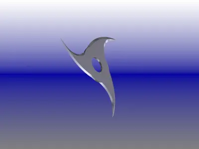 Shuriken 3blade Free 3D model